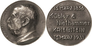 Medailleur Hörnlein, Friedrich Wilhelm 1873 ... 
