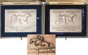 Tiere/Tierzucht Pferde  Bronzeplakette 1953, ... 