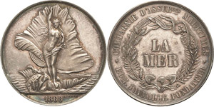 Versicherungen  Silbermedaille 1868 (Mineur) ... 
