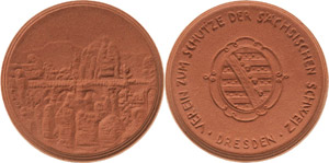 Porzellanmedaillen Medaillen der Firma Ernst ... 