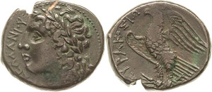 Sizilien Syrakus Hiketas 287-278 v.Chr ... 