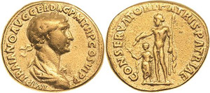 Kaiserzeit Trajan 98-117 Aureus 112/114, Rom ... 