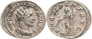 Kaiserzeit Gordianus III. 238-244 Denar ... 