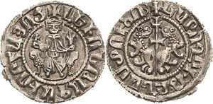 Armenien Leon I. 1196-1219 Tram König sitzt ... 