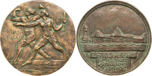 Polen Republik 1918-1945 Bronzegußmedaille ... 