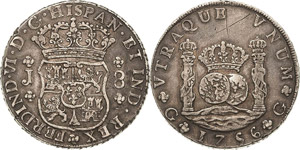 Spanien Ferdinand VI. 1746-1759 8 Reales ... 