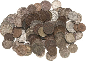 Schweiz Lot-126 Stück Kleinmünzen bis 1 ... 