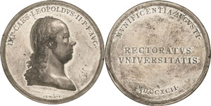 Medaillen, Städte Wien Zinnmedaille 1792 ... 