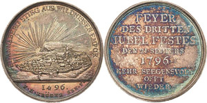 Annaberg  Silbermedaille 1796 (C.I. Krüger) ... 