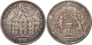 Augsburg  Silbermedaille 1748 (Chronogramm) ... 