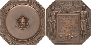 Berlin  Bronzeplakette 1899 (A.Vogel) ... 