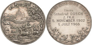 Darmstadt  Silbermedaille 1902/1903 ... 