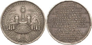 Eisenach  Silbermedaille 1709 (Chr. Wermuth ... 