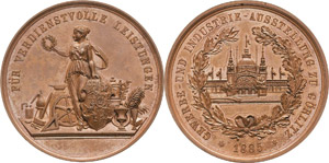 Görlitz  Bronzemedaille 1885 (R. Baudouin) ... 