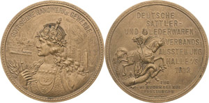 Halle/Saale  Bronzemedaille 1913. (Awes ... 