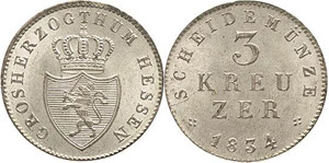 Hessen-Darmstadt Ludwig II. 1830-1848 3 ... 