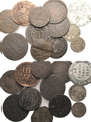 Allgemeine Lots Lot-25 Stück Kleinmünzen ... 