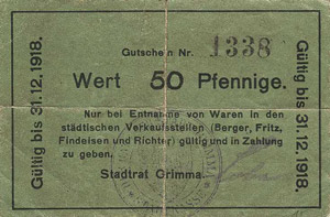 Städte und Gemeinden nach 1914 Grimma (Sa.) ... 