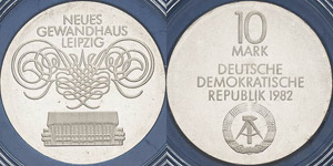 Gedenkmünzen Polierte Platte  10 Mark 1982. ... 
