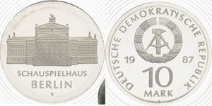 Gedenkmünzen Polierte Platte  10 Mark 1987. ... 
