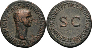 Kaiserzeit Germanicus 15 v.Chr.-19 n.Chr As ... 