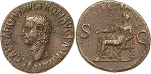 Kaiserzeit Caligula 37-41 für Augustus As ... 