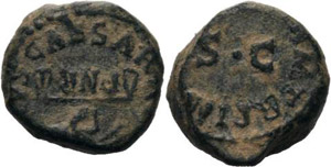 Kaiserzeit Claudius 41-54 Quadrans 41/45, ... 