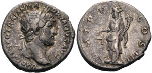 Kaiserzeit Hadrian 117-138 Denar 119/122, ... 