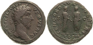 Kaiserzeit Lucius Verus 161-169 Sesterz ... 
