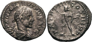 Kaiserzeit Elagabalus 218-222 Denar 219, Rom ... 