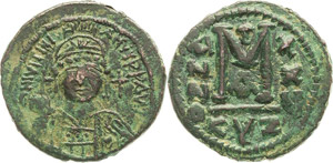  Justinianus I. 527-565 40 Nummi 552/553, ... 