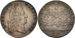 Frankreich Ludwig XIV. 1643-1715 Silberjeton ... 