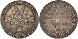 Niederlande-Den Haag  Silbermedaille 1903 ... 
