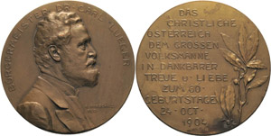 Medaillen, Städte Wien Bronzemedaille 1904. ... 