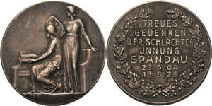 Berlin  Versilberte Bronzemedaille 1929 (O. ... 