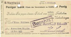 Sachsen Amerika/Mulde 1 Million Mark ... 