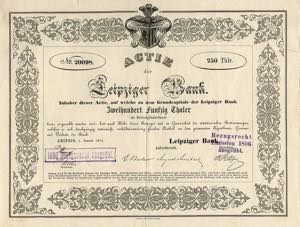 Deutschland Leipzig, Leipziger Bank 250 ... 
