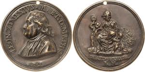 Astronomie Italien Bronzegußmedaille 1785, ... 