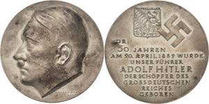 Drittes Reich Anlässe Silbermedaille 1939 ... 
