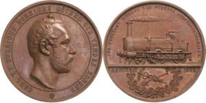 Eisenbahnen  Bronzemedaille 1862 (Lea ... 