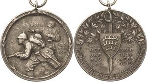 Erster Weltkrieg  Silbermedaille 1915 ... 