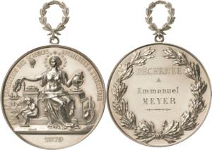 Luft- und Raumfahrt  Silbermedaille 1879 ... 