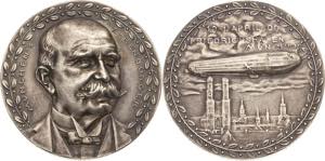 Luft- und Raumfahrt  Silbermedaille 1909 (K. ... 