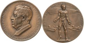 Luft- und Raumfahrt  Bronzemedaille 1924 (D. ... 