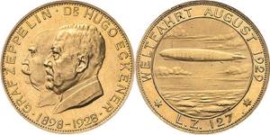 Luft- und Raumfahrt  Goldmedaille 1929. ... 