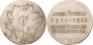 Gies, Ludwig 1887-1966 Silberne Gußmedaille ... 