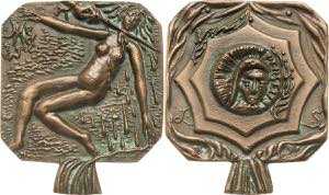 Sindelar, Lumir*1925 Bronzegußplakette o.J. ... 