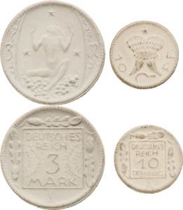 Porzellanmünzen Reichsmünzen Deutsches ... 