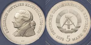 Gedenkmünzen Polierte Platte  5 Mark 1978. ... 