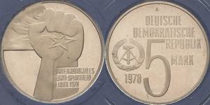 Gedenkmünzen Polierte Platte  5 Mark 1978. ... 